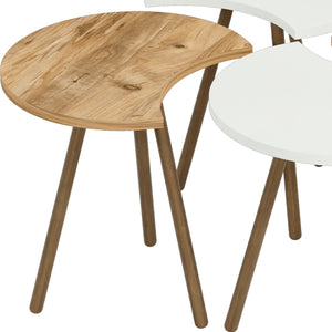Sofabord Højer sæt af 4 48 x 45 x 32 cm forskellige farver farver [en.casa]