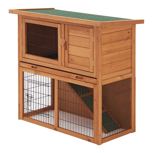 Kaninbur Nidda 85x91,5x45cm grantræ [en.casa]