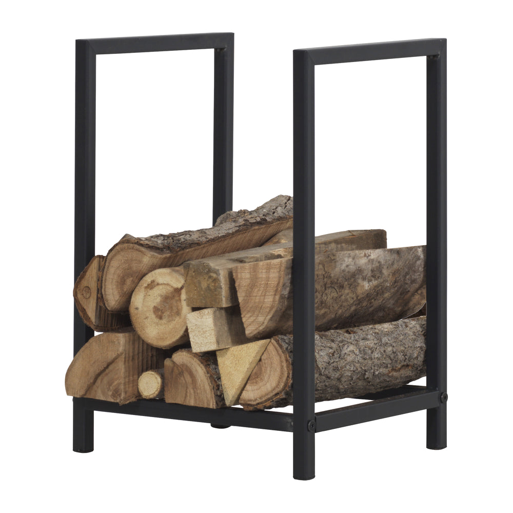 Brændestativ Torsås 40x30x50cm i stål sort [en.casa] - premiumXL