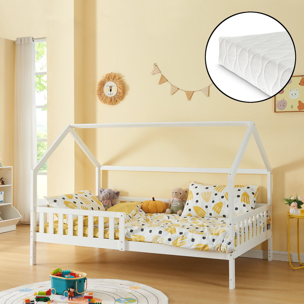 Husseng med madras Ydre Fyrretræ [en.casa]