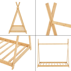 Juniorseng Vimpeli inkl.madras tipi telt bambus [en.casa] vælg model