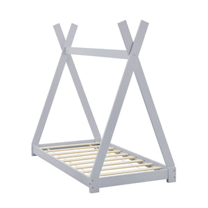 [en.casa]® Børneseng - "tipi telt" - fyrretræ - i forskellige farver og størrelser