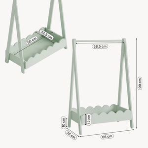 Børnegarderobe Vestnes 99x66x38 cm [en.casa]