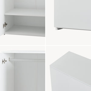 Garderobeskab Beldinupp 123x60x40 cm [en.casa]