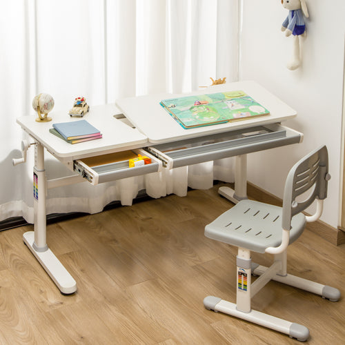 Børneskrivebord Sauda 120x60 cm [en.casa]