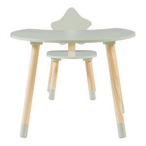 Børneskrivebord med stol Lallega måne- og stjernedesign [en.casa]