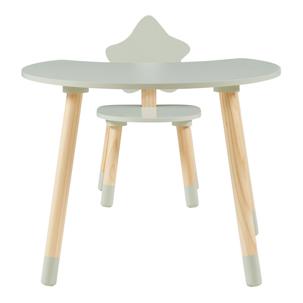 Børneskrivebord med stol Lallega måne- og stjernedesign [en.casa]