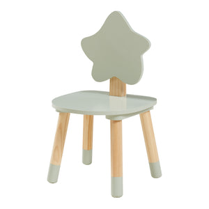 Børneskrivebord med stol Lallega måne- og stjernedesign [en.casa]