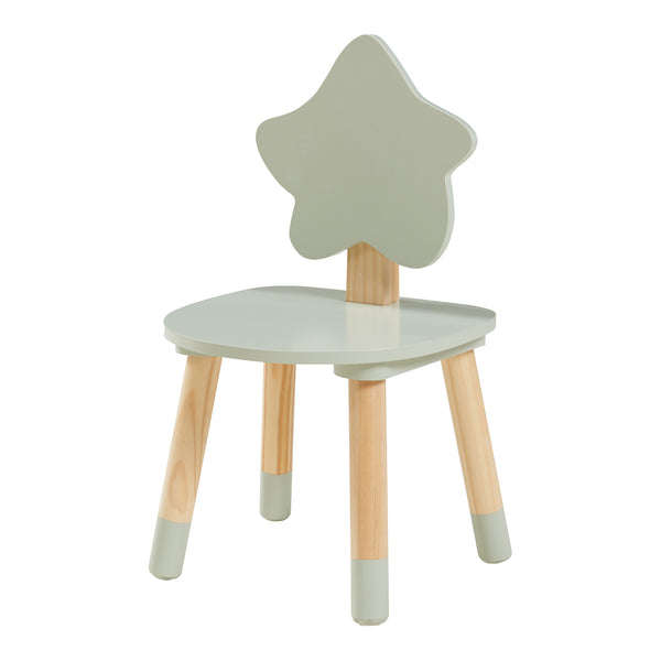 Børneskrivebord med stol Lallega måne- og stjernedesign [en.casa]