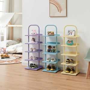 Børneskoholder Poytya stål 96x30x27 cm [en.casa]