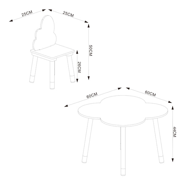 Epim-siddegruppe til børn med sky-design [en.casa]