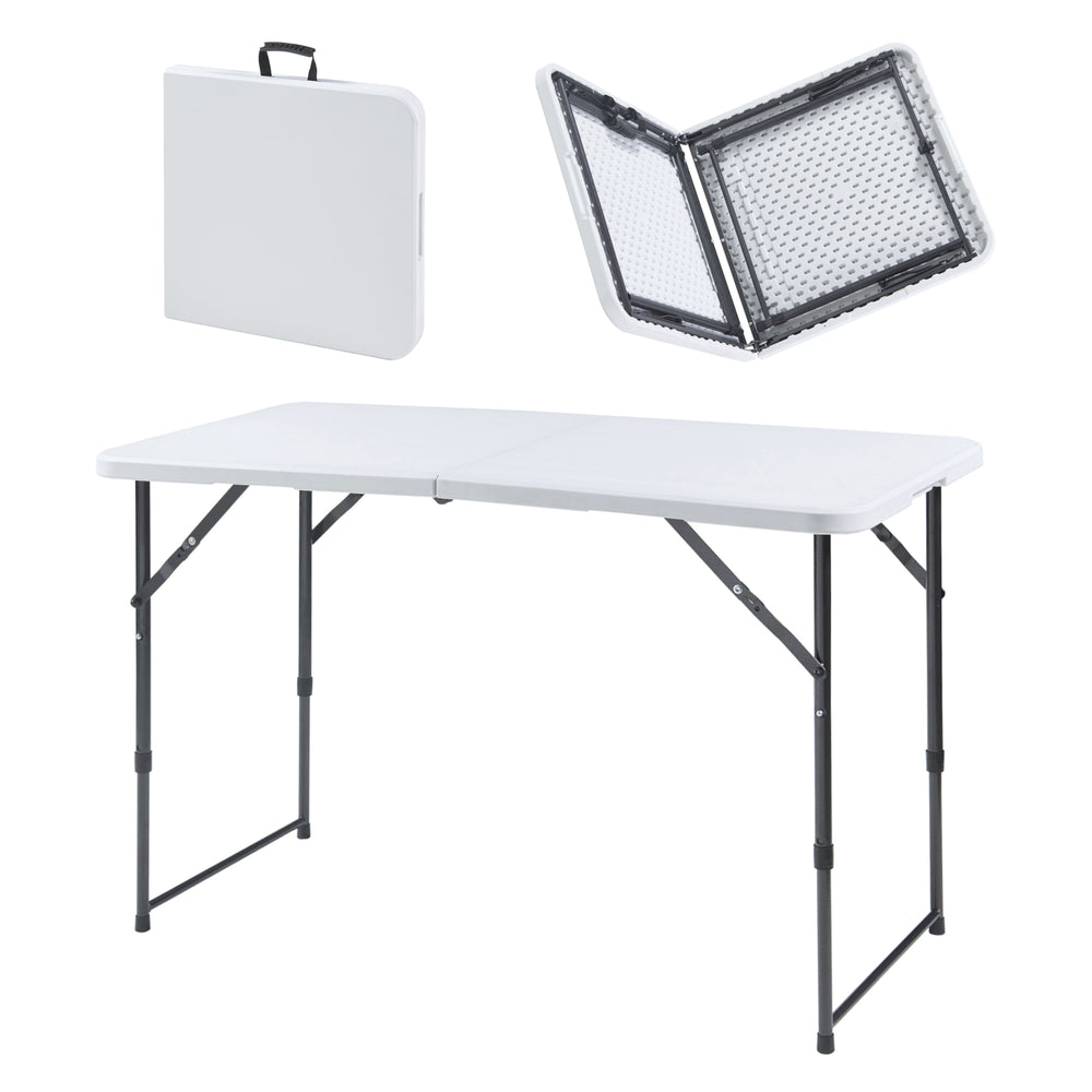 Højdejusterbart klapbord Adelfia 120x60cm [en.casa] - premiumXL