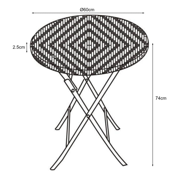 Klapbord Mark [en.casa]