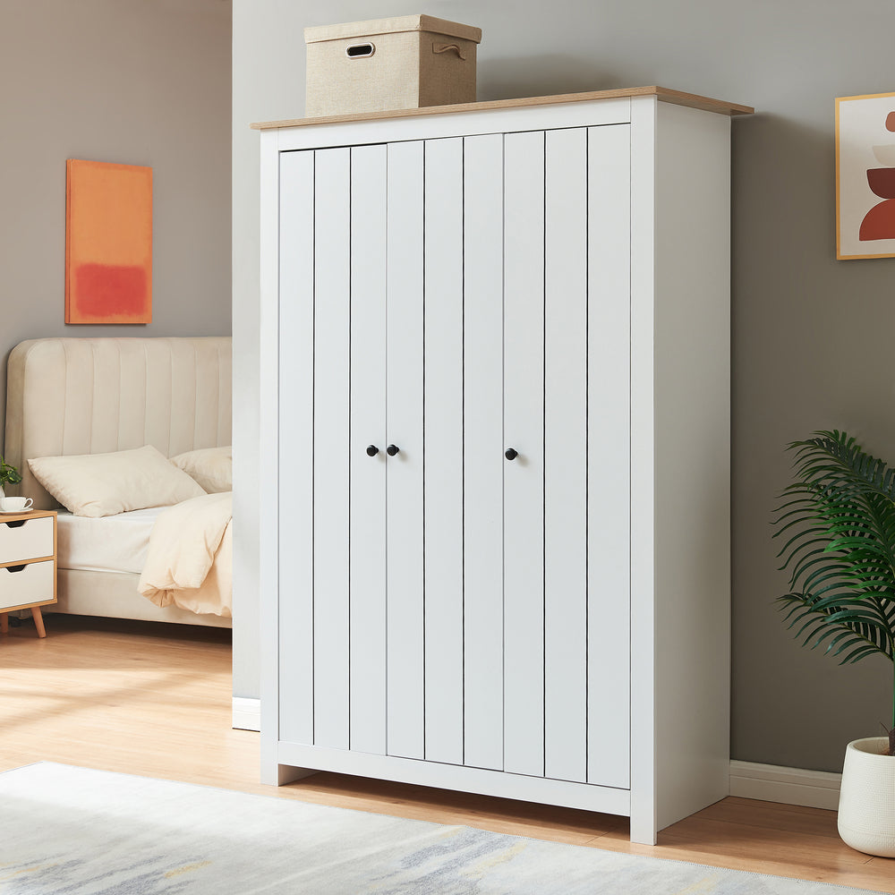 Garderobeskab Vasand 175x120x52 cm [en.casa]