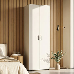 Garderobeskab Chalvefted 175x60x35 cm Hvid [en.casa]