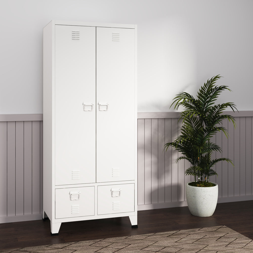 Garderobeskab Hankasalmi 180x90x40 cm i forskellige farver [en.casa] - premiumXL