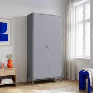 Garderobeskab Esteli 170x80x45 cm stål [en.casa]