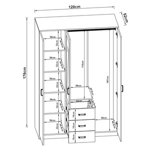 Garderobe Bodolz i forskellige designs designs [en.casa]