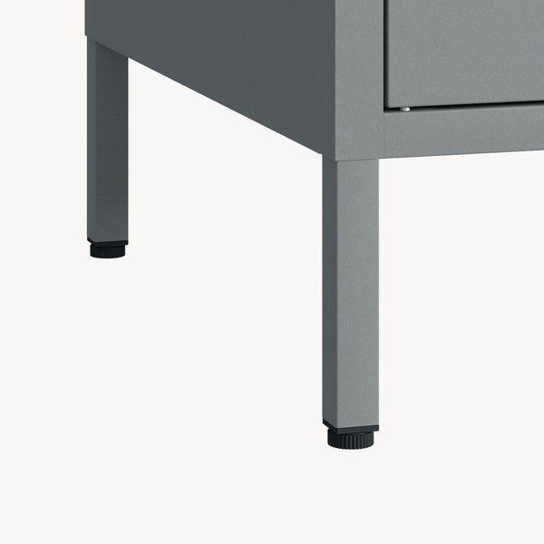 Garderobeskab Esteli 170x80x45 cm stål [en.casa]