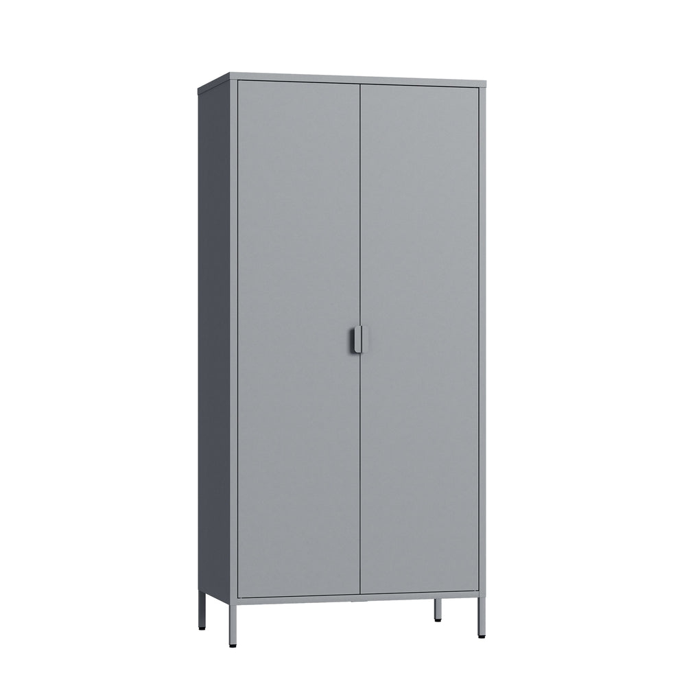 Garderobeskab Esteli 170x80x45 cm stål [en.casa]