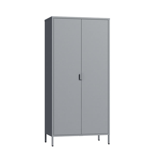 Garderobeskab Esteli 170x80x45 cm stål [en.casa]
