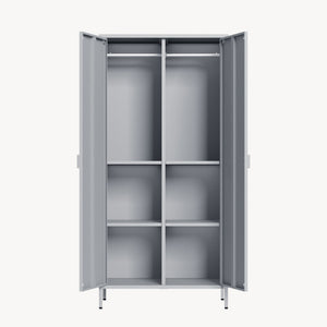 Garderobeskab Esteli 170x80x45 cm stål [en.casa]
