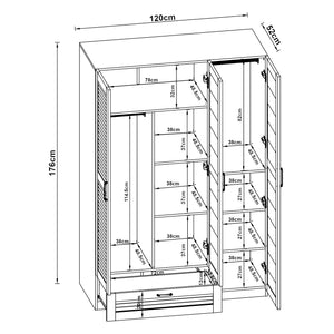 Garderobe Finning i forskellige designs designs [en.casa]