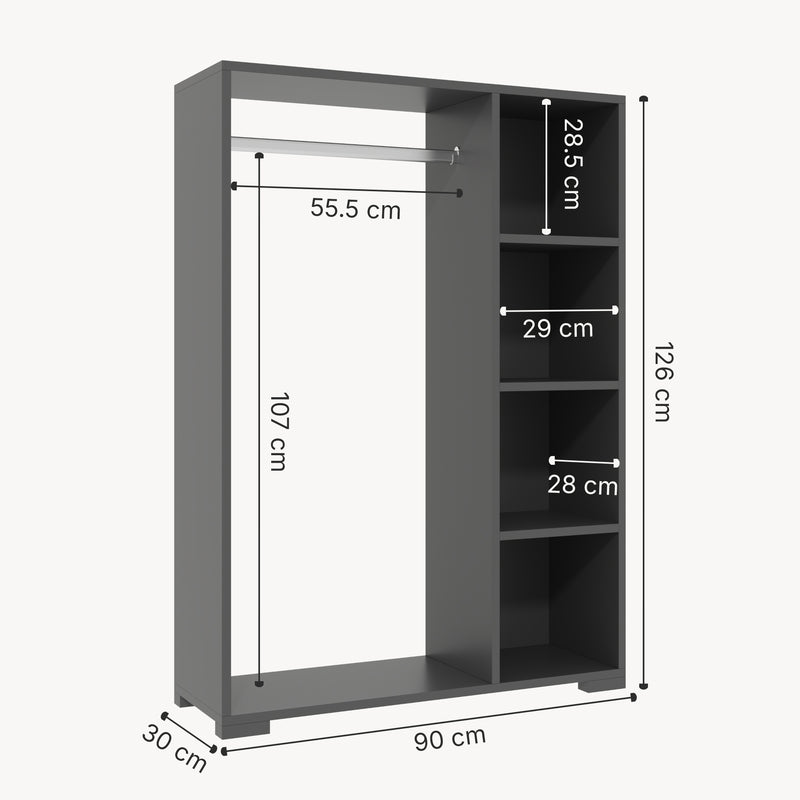 Målskitse Nesbyens garderobe [en.casa]