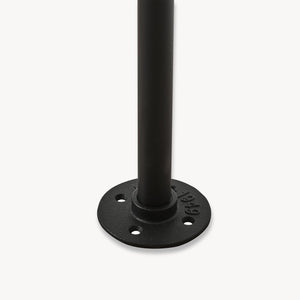 Tøjstang til vægmontering Kenävatka stål sort [en.casa]