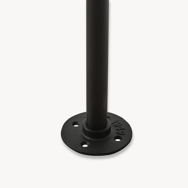 Tøjstang til vægmontering Kenävatka stål sort [en.casa]