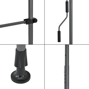[pro.tec]® Terrassemarkise med håndsving - manuelt indtrækkelig - 120x200-300cm - ingen vægboring - i forskellige farver og størrelser