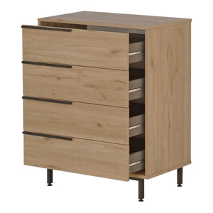 Kommode Vesanto 95x75x45 cm 4 skuffer [en.casa]
