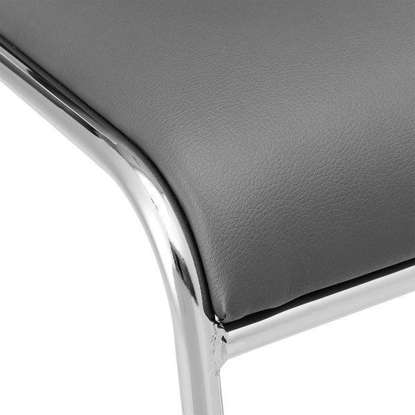 [pro.tec]® Kontorstol / konferencestol - 77 x 55cm - kunstlæder