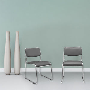 [pro.tec]® Kontorstol / konferencestol - 77 x 55cm - kunstlæder