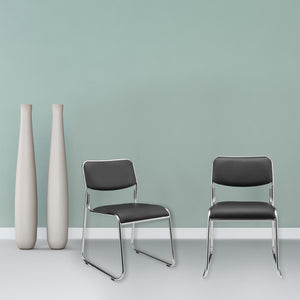 [pro.tec]® Kontorstol / konferencestol - 77 x 55cm - kunstlæder