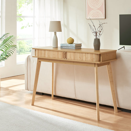 Konsolbord Tysvær 110x40x78 cm Bambus [en.casa]