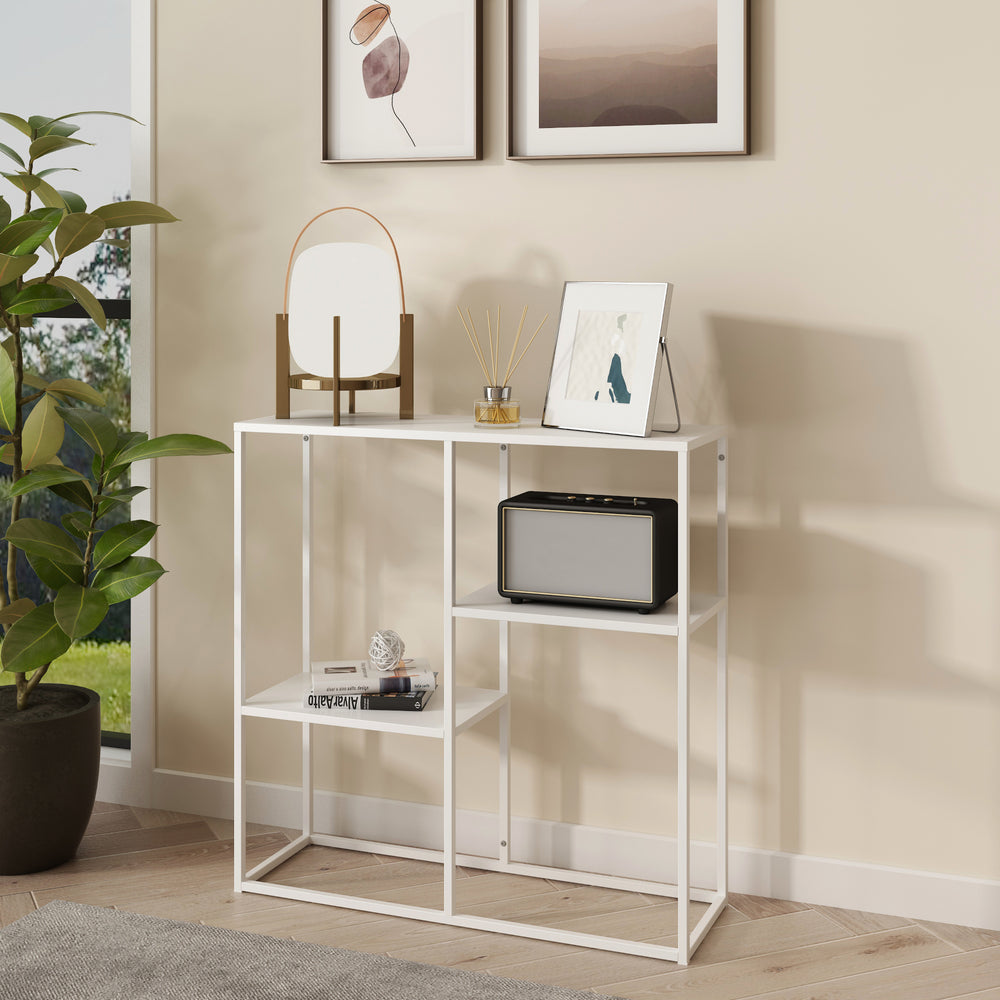 Konsolbord Strömstad med 3 hylder i forskellige farver [en.casa] - premiumXL