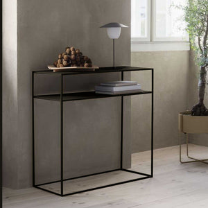 Konsolbord Kuhmo 85 x 80 x 30 cm sort [en.casa].