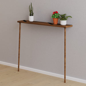 Holmsland konsolbord i træ 70x80x14 cm [en.casa].