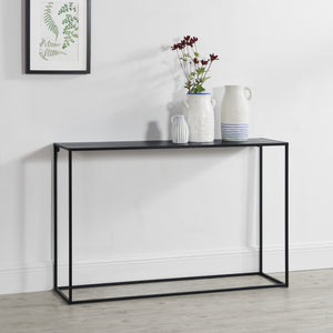 [en.casa]® Sidebord - aflastningsbord - metal - ridsefast - sort - vælg model