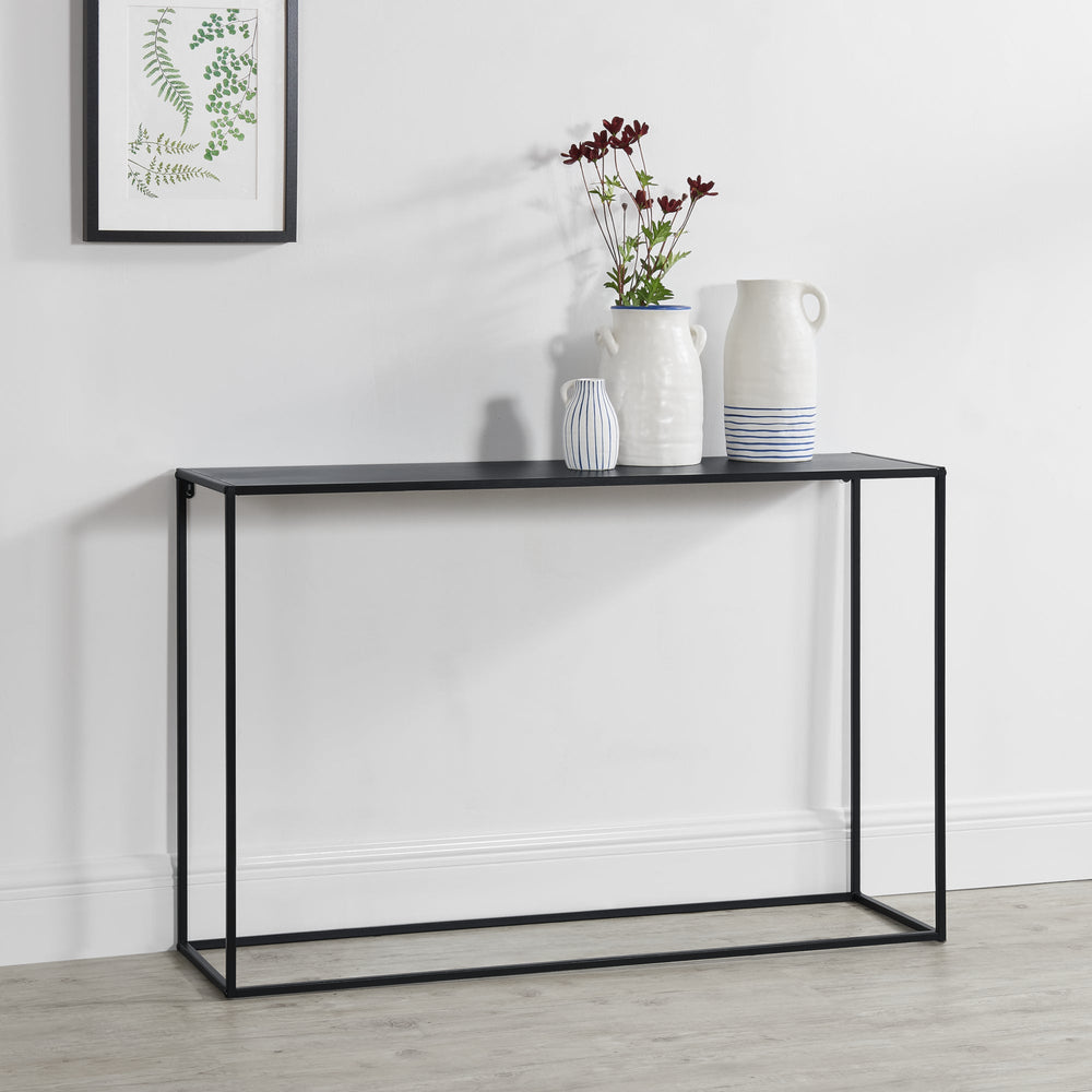 Konsolbord metal sort i forskellige størrelser [en.casa] - premiumXL