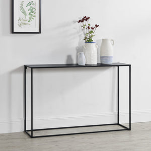 [en.casa]® Sidebord - aflastningsbord - metal - ridsefast - sort - vælg model