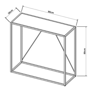 Konsolbord Austevoll 90x30x80cm i forskellige farver. farver [en.casa]