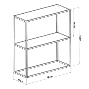 Konsolbord Konnevesi 85 x 80 x 30 cm forskellige farver [en.casa]