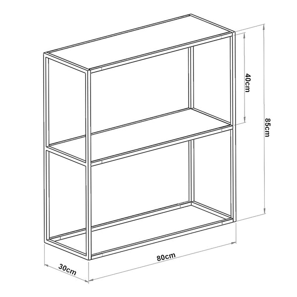 Konsolbord Konnevesi 85 x 80 x 30 cm forskellige farver [en.casa]