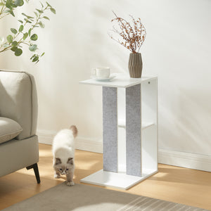 Sidebord med kradseflade Ljungby Hvid [en.casa] - premiumXL