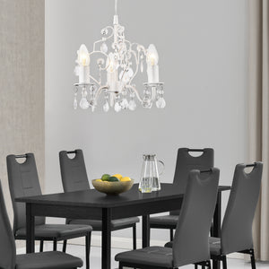 Lysekrone Lucerne 140 cm med tre lys E14 i forskellige farver farver metal plast lux.pro