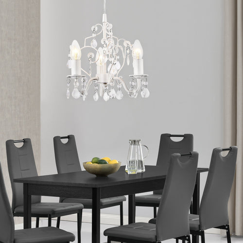 Lysekrone Lucerne 140 cm med tre lys E14 i forskellige farver farver metal plast lux.pro