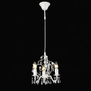 Lysekrone Lucerne 140 cm med tre lys E14 i forskellige farver farver metal plast lux.pro