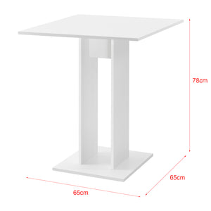 [en.casa]® Spisebord Lindesnes-65x65x78cm-melaminbelagt spånplade-i forskellige farver